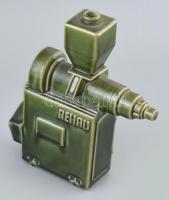 Rehau szerszám formájú porcelán váza, jelzés nélkül, hibátlan, m: 24,5 cm