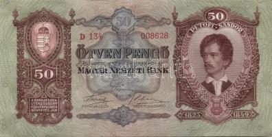 1932. 50P (2x) egymás utáni sorszámokkal T:I