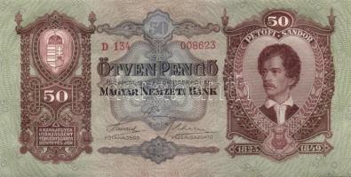 1932. 50P (2x) egymás utáni sorszámokkal T:I