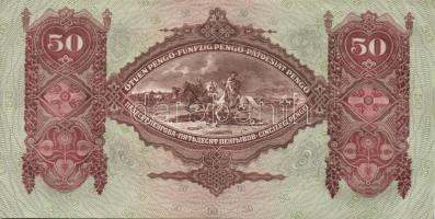 1932. 50P (3x) egymás utáni ill. kis ugrású sorszámokkal, egyik darabon papírránccal T:I