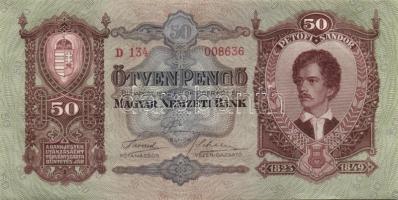 1932. 50P (3x) egymás utáni ill. kis ugrású sorszámokkal T:I,II+(egy darab)
