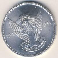 Szudán 1976. 2 1/2Ł Ag "Természetvédelem-gólya" T:1 Csak 5183db!