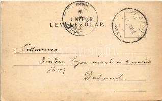 1904 Szántó, Santovka; Szántói savanyúvíz forrás, Pavilon a forrás felett. Divald Károly kiadása / m...