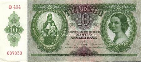 1936. 10P (4x) egymás utáni sorszámokkal T:I