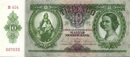 1936. 10P (4x) egymás utáni sorszámokkal T:I