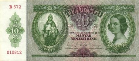 1936. 10P (9x) egymás utáni sorszámokkal T:II+