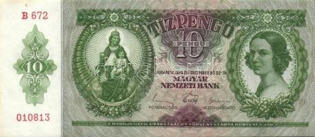 1936. 10P (9x) egymás utáni sorszámokkal T:II+