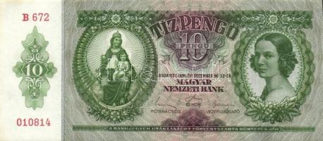 1936. 10P (9x) egymás utáni sorszámokkal T:II+