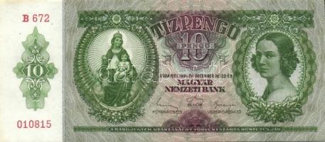 1936. 10P (9x) egymás utáni sorszámokkal T:II+