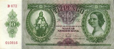 1936. 10P (9x) egymás utáni sorszámokkal T:II+