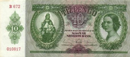 1936. 10P (9x) egymás utáni sorszámokkal T:II+