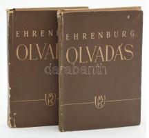 Ilja Ehrenburg: Olvadás 1-2. Bp., 1955. Új Magyar Könyvkiadó. Kiadói javított papírkötésben. ALÁÍRT példány!