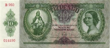 1936. 10P (6x) egymás utáni ill. kis ugrású sorszámokkal T:II+