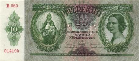 1936. 10P (6x) egymás utáni ill. kis ugrású sorszámokkal T:II+
