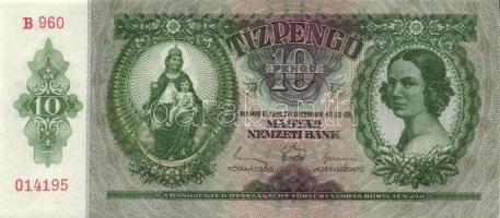 1936. 10P (6x) egymás utáni ill. kis ugrású sorszámokkal T:II+