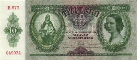 1936. 10P (9x) egymás utáni sorszámokkal T:II+