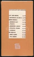 Stettner Béla (1928-1984): Vasi mappa, 12+1 db grafika. Rézkarc, papír. Készült 50 számozott, aláírt példányban. Kiadó karton mappában, mappa gerince kissé sérült, máskülönben jó állapotban. Rézkarc méret: 11x8 cm