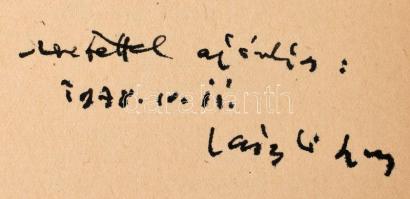 László Gyula: A honfoglaló magyarok eredete. Bp., 1944. Magyar Élet. Kiadói, kötésnél szétvált félvá...