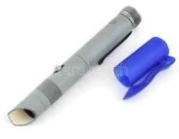 MOM zsebmikroszkóp és jelzetlen lámpa. Működik, h: 13 cm