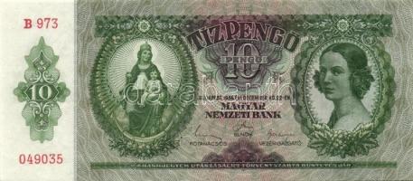 1936. 10P (9x) egymás utáni sorszámokkal T:II+