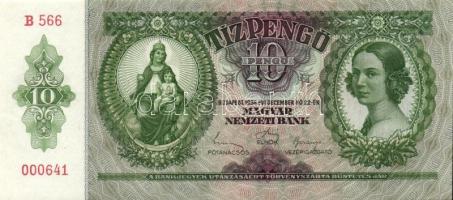 1936. 10P (3x) egymás utáni ill. kis ugrású sorszámokkal T:I