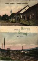 1926 Nagyszalánc, Nagy-Szaláncz, Szalánc, Salanc, Slanec; fűrésztelep, Fogyasztási szövetkezet üzlete / Potravné druzstvo, Pila / sawmill, cooperative shop (EK)