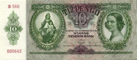 1936. 10P (3x) egymás utáni ill. kis ugrású sorszámokkal T:I