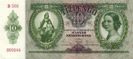 1936. 10P (3x) egymás utáni ill. kis ugrású sorszámokkal T:I