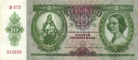 1936. 10P (2x) közeli sorszámokkal T:I