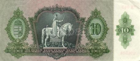 1936. 10P "*"-gal (8x) egymásutáni, illetve egyugrású sorszámokkal, benne papírráncok! T:I...