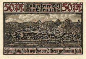 Német Birodalom/Weimari Köztársaság/Eisenach 1921. 50Pf (6x) 6 klf db, teljes sor T:I