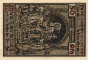 Német Birodalom/Weimari Köztársaság/Eisenach 1921. 50Pf (6x) 6 klf db, teljes sor T:I