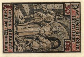 Német Birodalom/Weimari Köztársaság/Eisenach 1921. 50Pf (6x) 6 klf db, teljes sor T:I