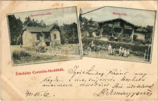 1901 Ceméte, Czeméthe, Czeméte-fürdő, Cemjata (Eperjes, Presov); Sanatorium villa, Kassa villa / villas (fl)