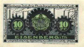 Német Birodalom/Weimari Köztársaság/Eisenberg D.N. 10Pf (3x) 3 klf db, teljes sor T:I