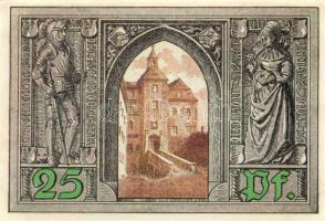 Német Birodalom/Weimari Köztársaság/Finsterwalde 1921. 25Pf + 50Pf + 75Pf 3 klf db, teljes sor T:I