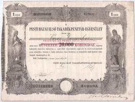 Budapest 1923. "'Taurus' Huskereskedelmi Részvénytársaság" huszonöt részvénye eg...