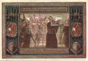 Német Birodalom/Weimari Köztársaság/Finsterwalde 1921. 25Pf + 50Pf + 75Pf 3 klf db, teljes sor T:I