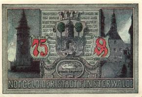 Német Birodalom/Weimari Köztársaság/Finsterwalde 1921. 25Pf + 50Pf + 75Pf 3 klf db, teljes sor T:I