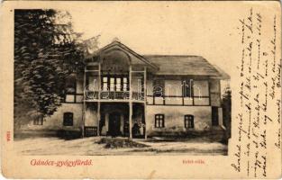 1906 Gánóc, Gansdorf, Gánóc-gyógyfürdő, Kúpele Gánovce, Gánovce; Kelet nyaraló / villa (b)