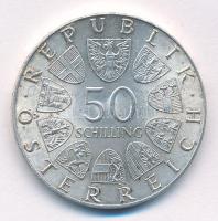 Ausztria 1974. 50Sch Ag "Bécsi Nemzetközi Kertészeti Kiállítás" T:1- kis patina Austria 19...