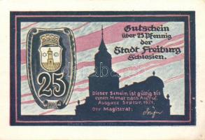 Német Birodalom/Weimari Köztársaság/Freiburg 1921. 10Pf + 25Pf (5x) + 50Pf (4x) 10 klf db, teljes so...