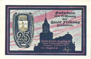 Német Birodalom/Weimari Köztársaság/Freiburg 1921. 10Pf + 25Pf (5x) + 50Pf (4x) 10 klf db, teljes so...
