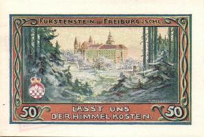 Német Birodalom/Weimari Köztársaság/Freiburg 1921. 10Pf + 25Pf (5x) + 50Pf (4x) 10 klf db, teljes so...