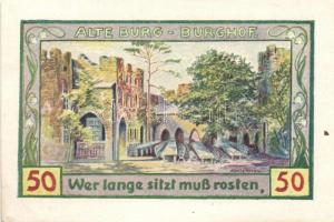 Német Birodalom/Weimari Köztársaság/Freiburg 1921. 10Pf + 25Pf (5x) + 50Pf (4x) 10 klf db, teljes so...
