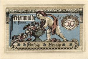 Német Birodalom/Weimari Köztársaság/Freienwalde 1921. 5Pf + 10Pf + 25Pf + 50Pf + 75Pf 5 klf db, telj...