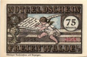 Német Birodalom/Weimari Köztársaság/Freienwalde 1921. 5Pf + 10Pf + 25Pf + 50Pf + 75Pf 5 klf db, telj...