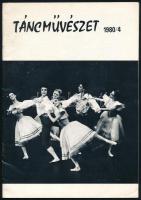 1980 Táncművészet folyóirat V. évf. 4. sz. Bp., Egyetemi-ny., 32 p., fekete-fehér fotókkal illusztrált