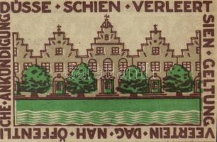 Német Birodalom/Weimari Köztársaság/Friedrichstadt 1921. 25Pf + 50Pf + 75Pf 3 klf db, teljes sor T:I