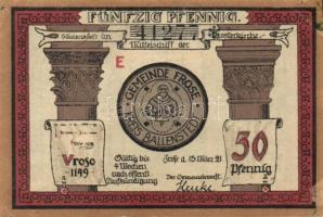 Német Birodalom/Weimari Köztársaság/Frose 1921. 25Pf + 50Pf (4x) 5 klf db, teljes sor T:I